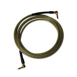 Кабель гитарный Analysis-Plus Yellow Oval G&H Plug Gold 6 m (угловой/угловой)