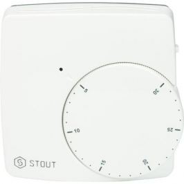Stout Термостат комнатный электронный Wfht-Dual включ. дистанционный датчик «в пол» L=3 м