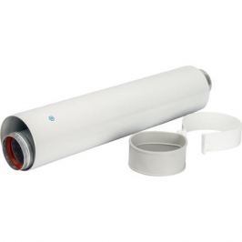 Stout Элемент дымохода Dn60/100 труба коаксиальная 500 мм п/м, уплотнения и хомут в комплекте