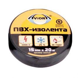Излоента AVIORA 15мм*20м черная
