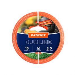 Леска PATRIOT Duoline 3.0*15м скрученный квадрат, двухцвет., красная жила 805401171