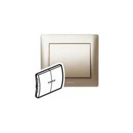 Лицевая панель Legrand Galea Life для двойного выключателя титан 771412