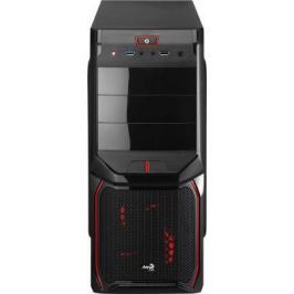 Корпус ATX Aerocool V3X Devil Red Edition Без БП чёрный красный EN57455