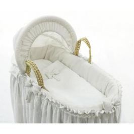 Корзина плетеная с капюшоном Fiorellino Premium Baby (белый)