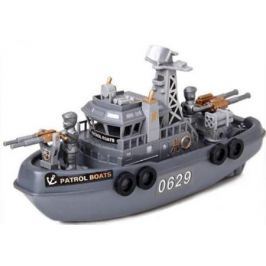 Катер Shantou Gepai "Патрульный катер" серый свет, звук 0629C