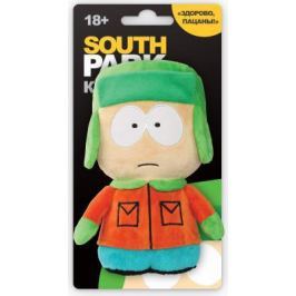 Мягкая игрушка герой мультфильма 1TOY Южный парк - Кайл со звуком текстиль разноцветный 12 см Т57486