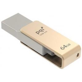 Флешка USB 64Gb PQI iConnect mini 6I04-064GR2001 золотистый