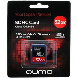 Карта памяти SDHC 32Gb QUMO Class 10 QM32GSDHC10