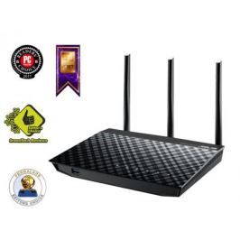 Беспроводной маршрутизатор ASUS RT-N18U 802.11bgn 600Mbps 2.4 ГГц 4xLAN USB3.0 черный