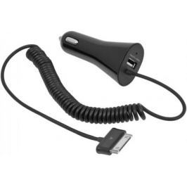 Автомобильное зарядное устройство Defender SAM-01 USB 30-pin Apple 1A черный 83518