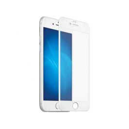 Защитное стекло 3D DF iColor-09 (white) для iPhone 7 0.33 мм