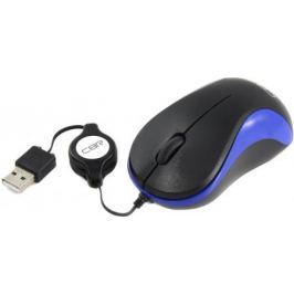Мышь проводная CBR CM-114 черно-синий USB