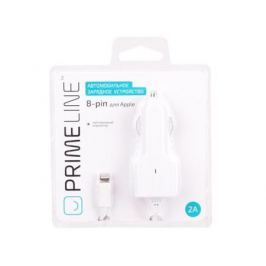 Автомобильное зарядное устройство Prime Line 2207 8-pin Lightning 2.1A белый