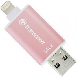 Флешка USB 64Gb Transcend JetDrive Go 300 TS64GJDG300R розовое золото
