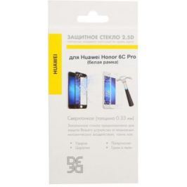 Закаленное стекло DF hwColor-22 с цветной рамкой для Huawei Honor 6C Pro белый