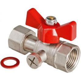 Кран шаровой для подключения манометра, 1/2"вн. -1/4"вн.