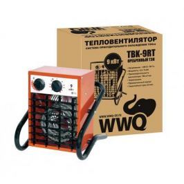 Тепловая пушка WWQ TBK-9RT 9000 Вт термостат ручка для переноски чёрный оранжевый