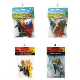 1toy "В мире животных" наб.игр.морских животных 6 шт х 10 см. в упаковке ПВХ с хедером