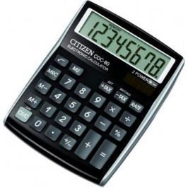 Калькулятор настольный 8 разр. 2-е питание TAX MU, черный, разм. 135х108х24 мм