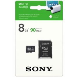 Карта памяти Micro SDHC 8Gb Class 10 Sony SR8UY3AT + адаптер SD